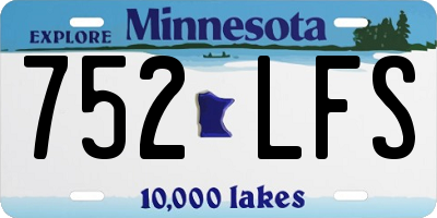 MN license plate 752LFS