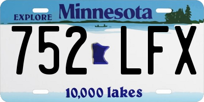 MN license plate 752LFX