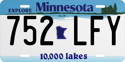 MN license plate 752LFY