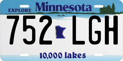 MN license plate 752LGH