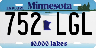 MN license plate 752LGL