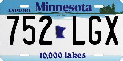 MN license plate 752LGX