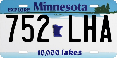 MN license plate 752LHA