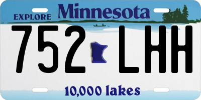 MN license plate 752LHH