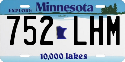 MN license plate 752LHM