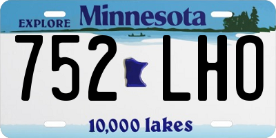 MN license plate 752LHO