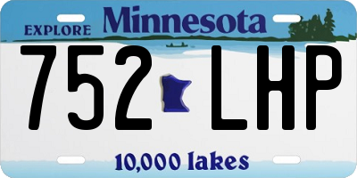 MN license plate 752LHP