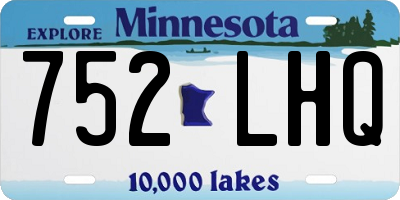 MN license plate 752LHQ