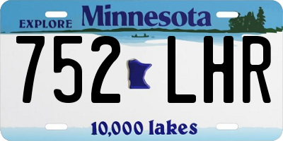 MN license plate 752LHR