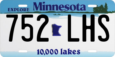 MN license plate 752LHS