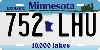 MN license plate 752LHU