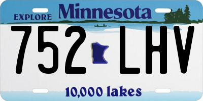 MN license plate 752LHV