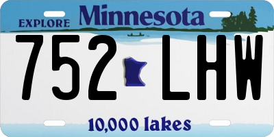 MN license plate 752LHW