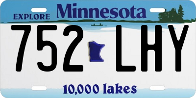 MN license plate 752LHY