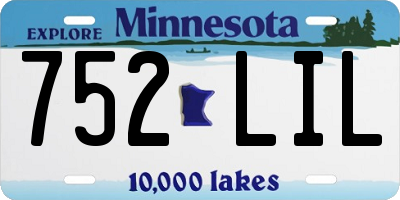 MN license plate 752LIL