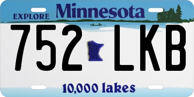 MN license plate 752LKB