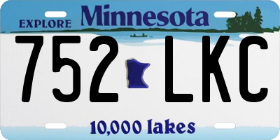 MN license plate 752LKC