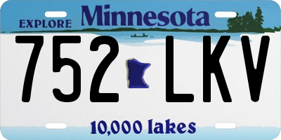 MN license plate 752LKV