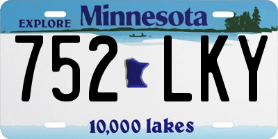 MN license plate 752LKY