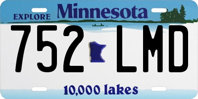 MN license plate 752LMD