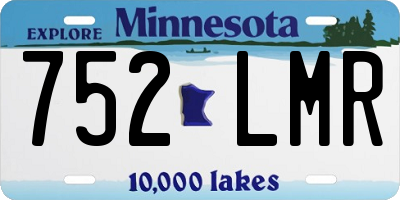 MN license plate 752LMR