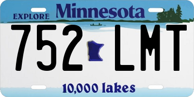 MN license plate 752LMT