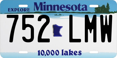 MN license plate 752LMW