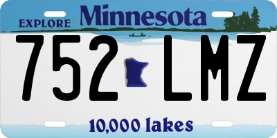 MN license plate 752LMZ
