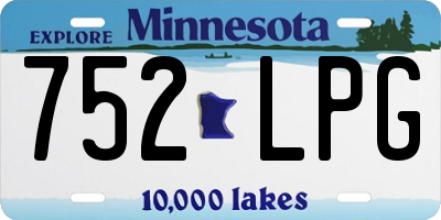 MN license plate 752LPG
