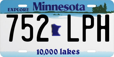 MN license plate 752LPH