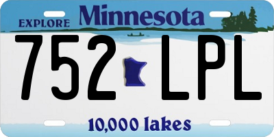 MN license plate 752LPL