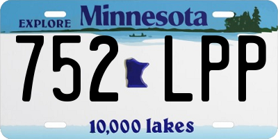 MN license plate 752LPP