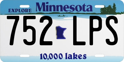 MN license plate 752LPS