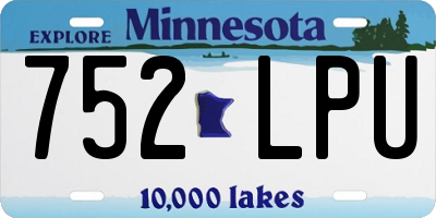 MN license plate 752LPU