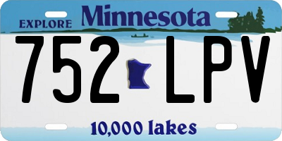 MN license plate 752LPV