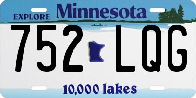 MN license plate 752LQG