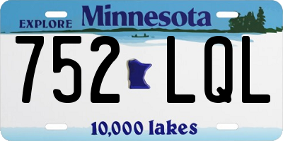 MN license plate 752LQL