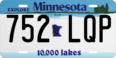 MN license plate 752LQP