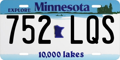 MN license plate 752LQS