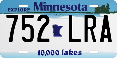 MN license plate 752LRA