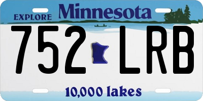 MN license plate 752LRB