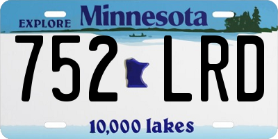 MN license plate 752LRD