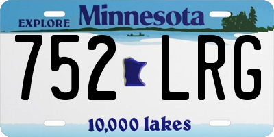 MN license plate 752LRG