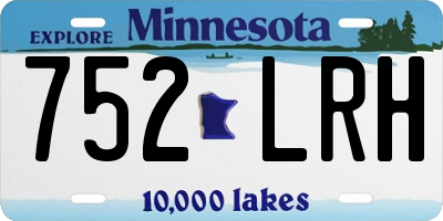 MN license plate 752LRH