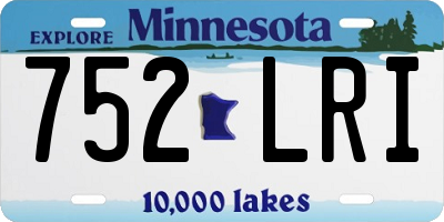 MN license plate 752LRI