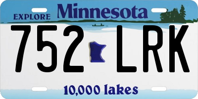 MN license plate 752LRK