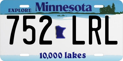 MN license plate 752LRL