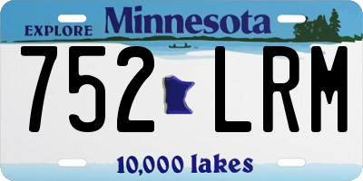 MN license plate 752LRM