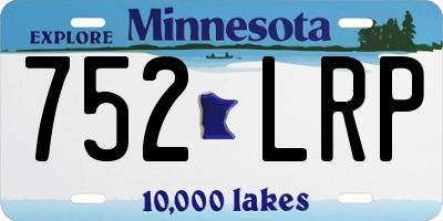MN license plate 752LRP