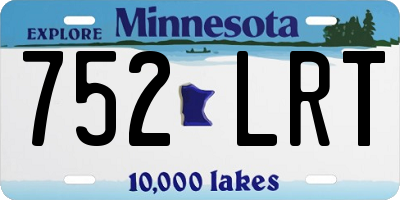 MN license plate 752LRT